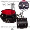 Esposas Premium negra con mosqueton y peluche